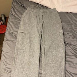 Grey Nike sweatpants